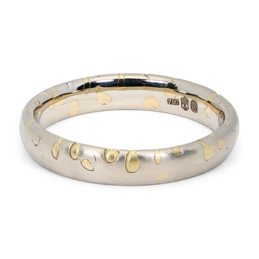 Yellow Grain Ring in White - Size 8 - 11869
